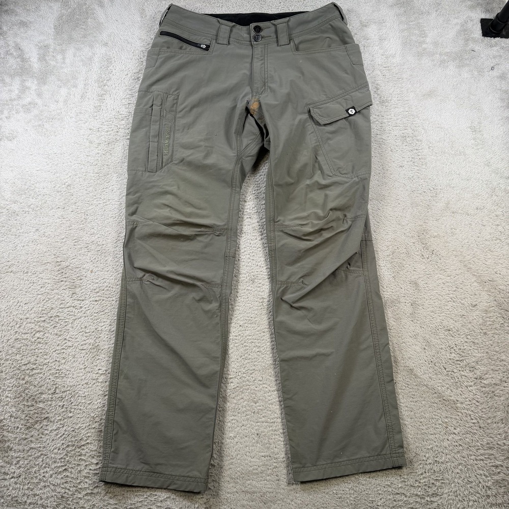 Truewerk Pants Mens 30x30 Grey T1 WerkPant Workwear Stretch Cargo Performance